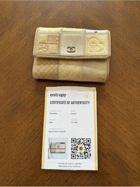 Chanel Patchwork Wallet Beige